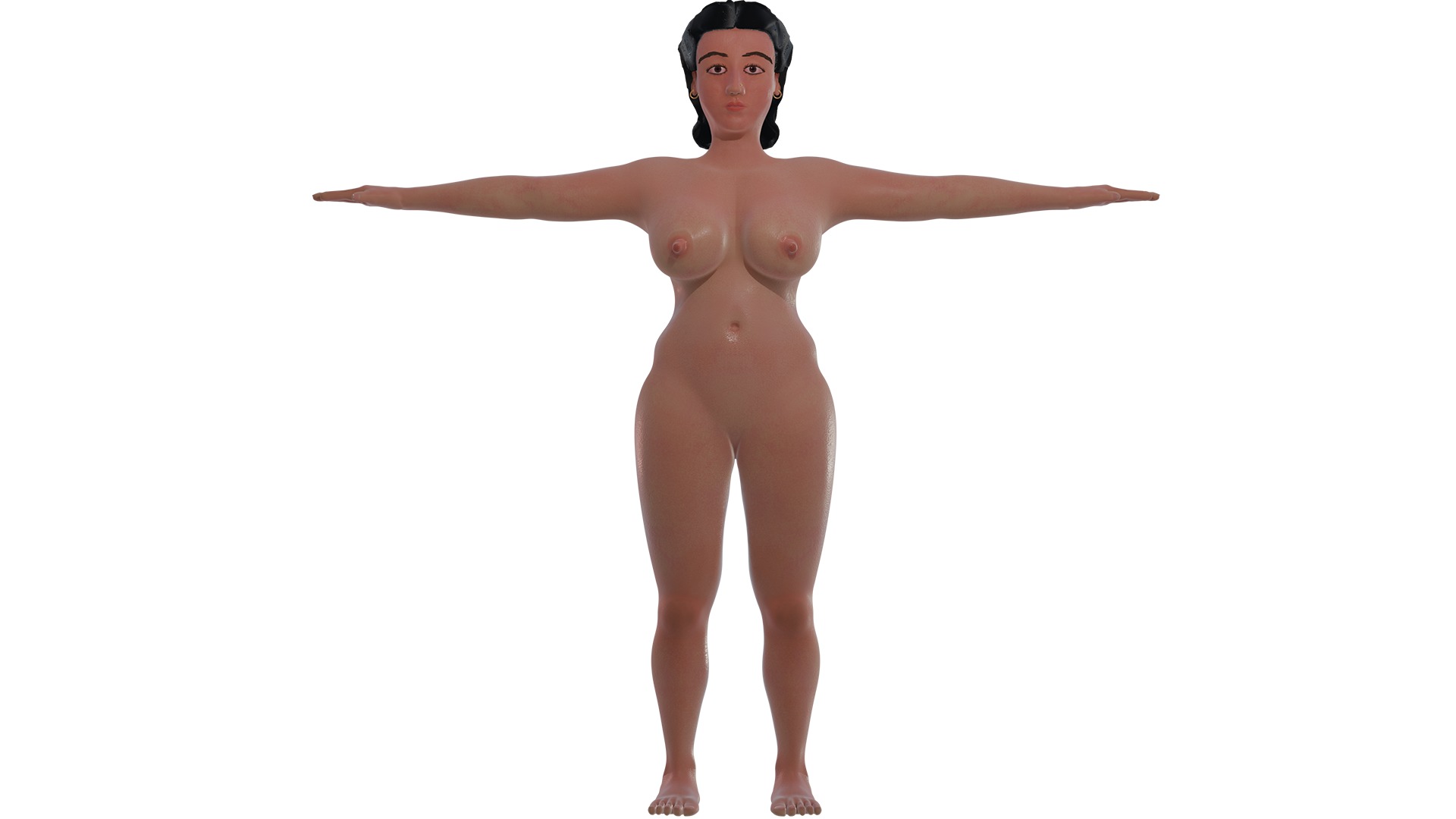 Catherine Lady 3D nude model 3D model_29