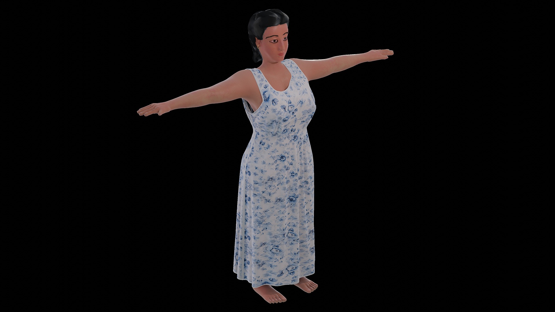 Catherine Lady 3D nude model 3D model_28