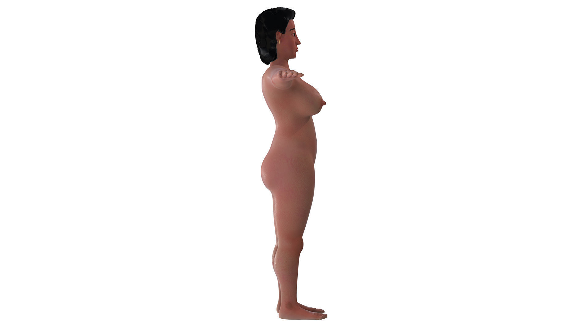 Catherine Lady 3D nude model 3D model_17