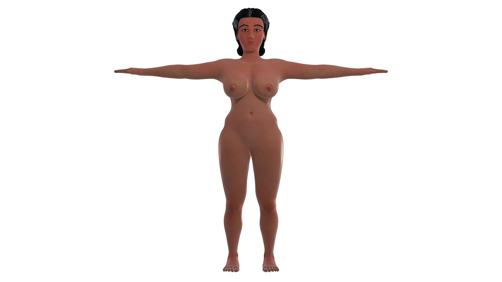 Catherine Lady 3D nude model 3D model_2