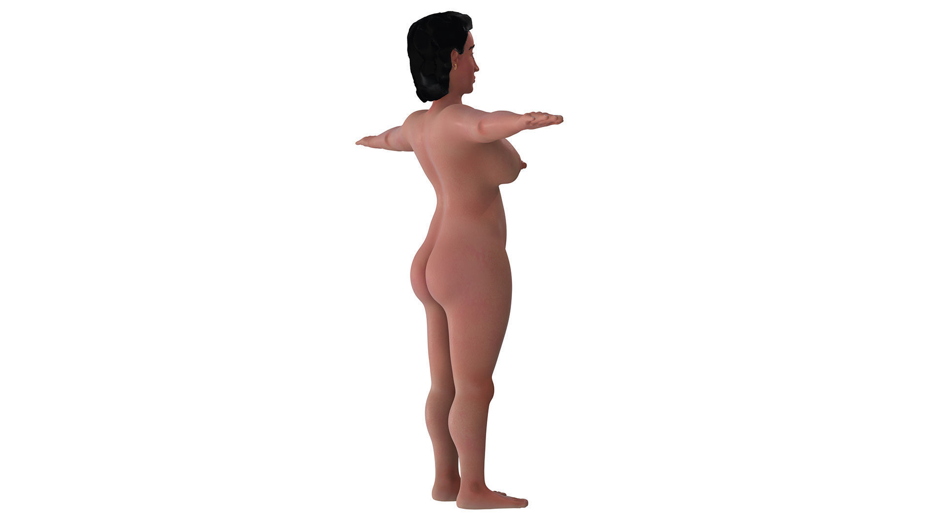 Catherine Lady 3D nude model 3D model_16