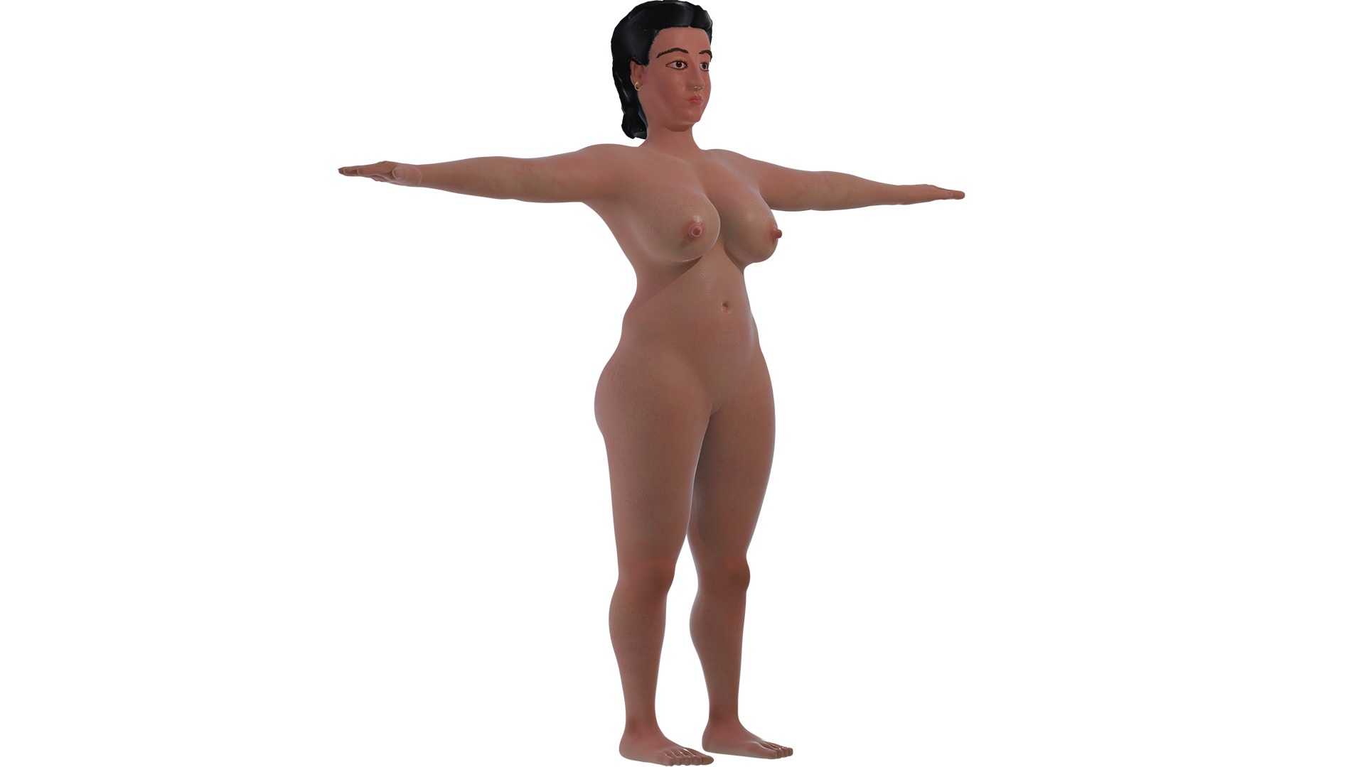 Catherine Lady 3D nude model 3D model_30