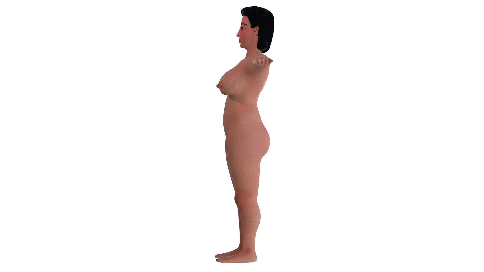 Catherine Lady 3D nude model 3D model_7