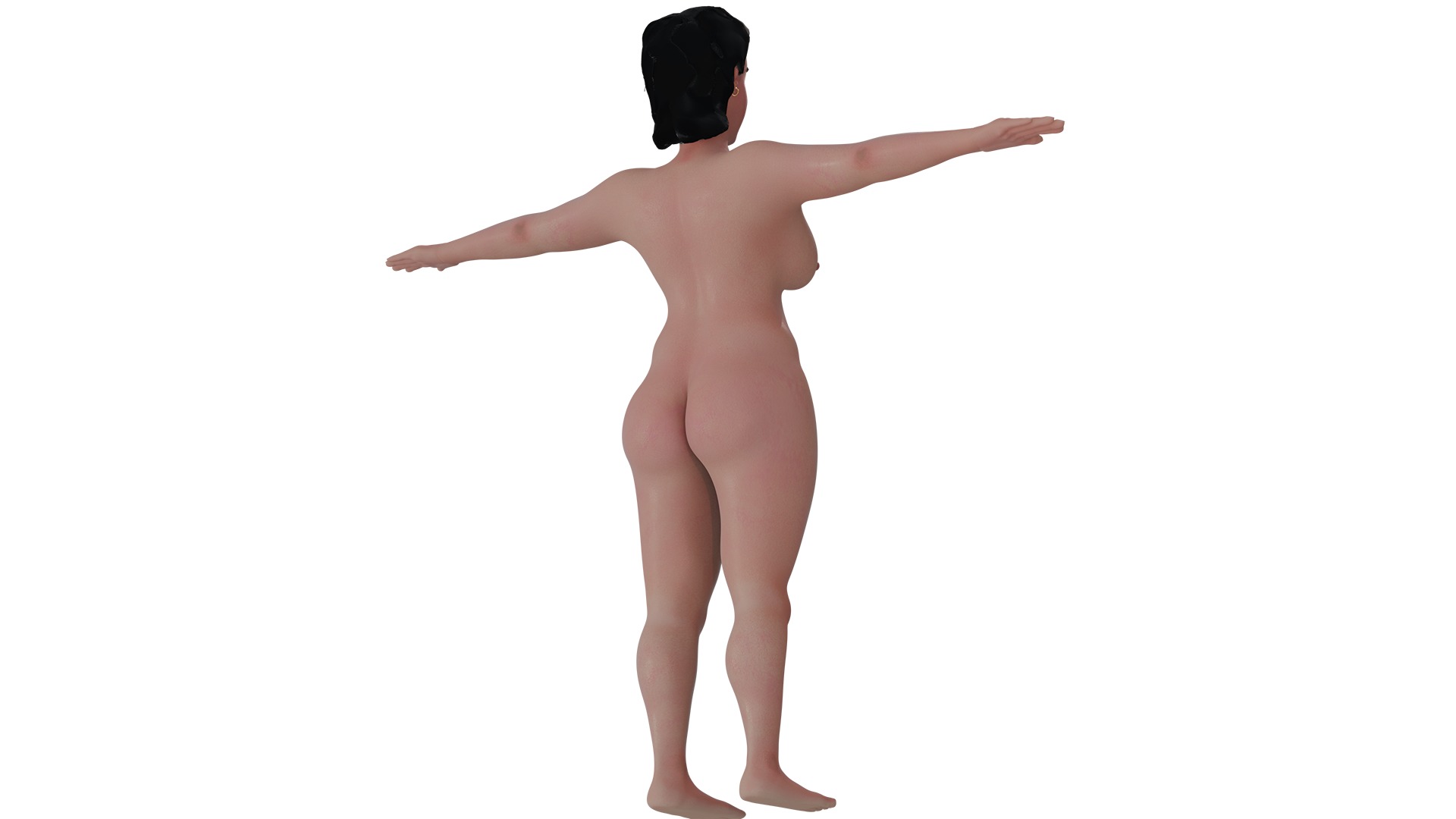 Catherine Lady 3D nude model 3D model_32