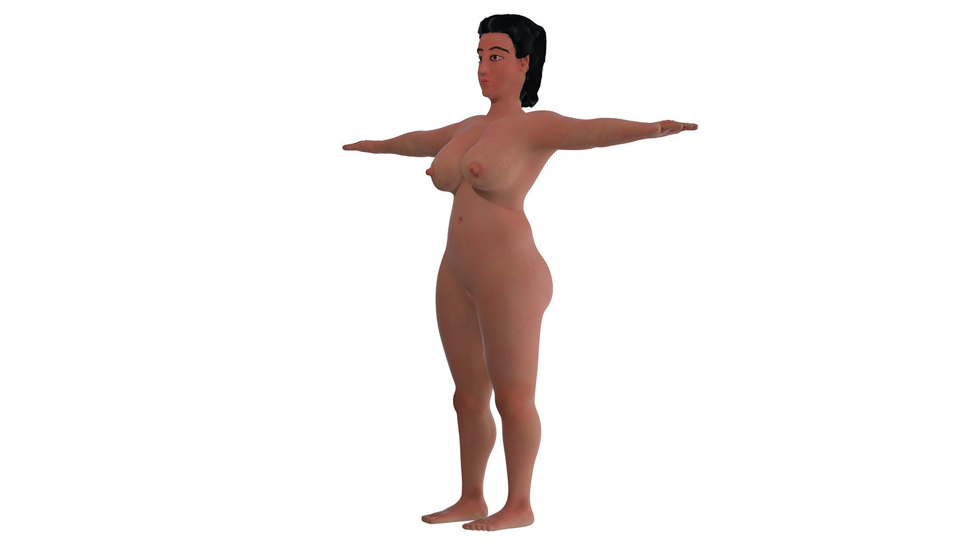 Catherine Lady 3D nude model 3D model_5