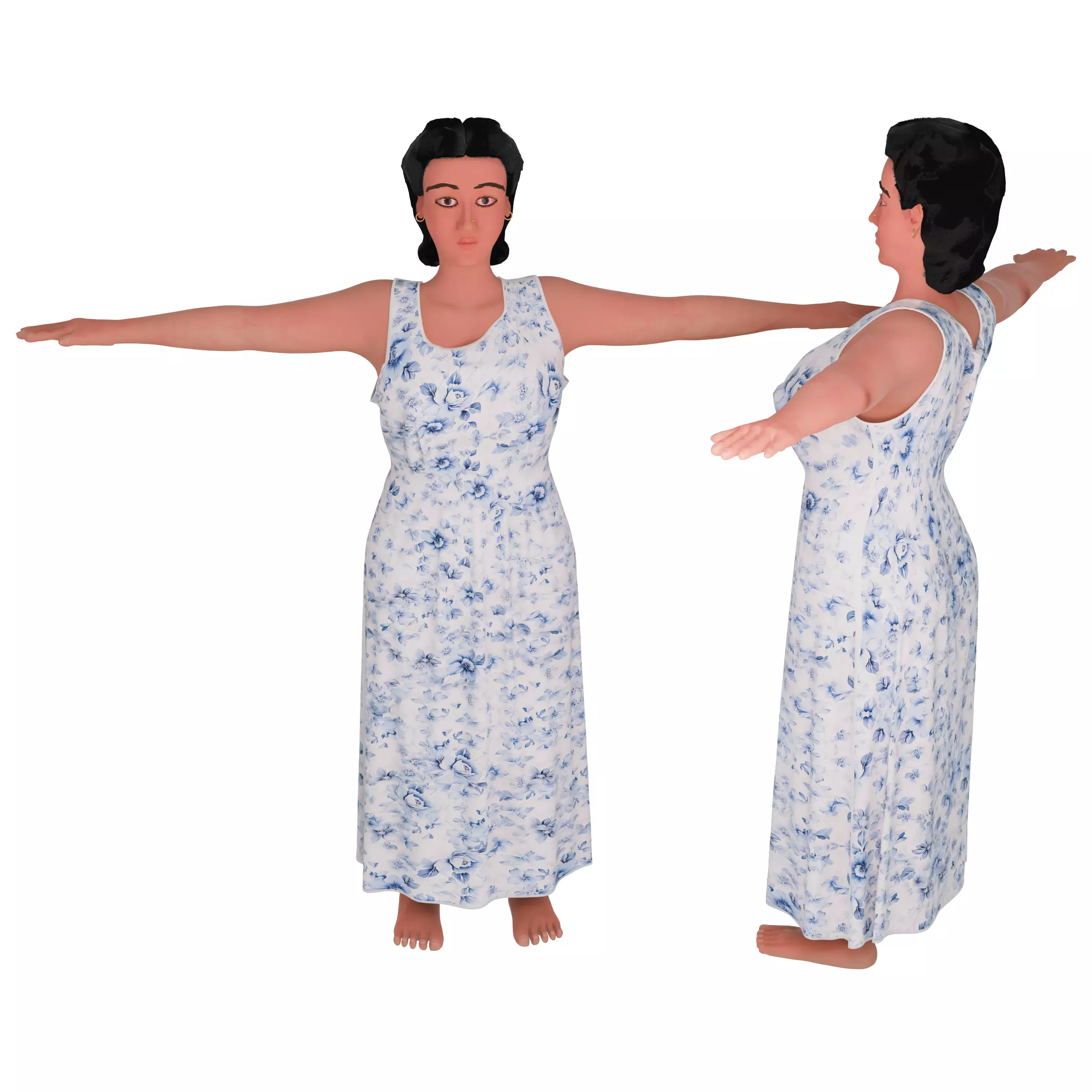Catherine Lady 3D nude model 3D model_0