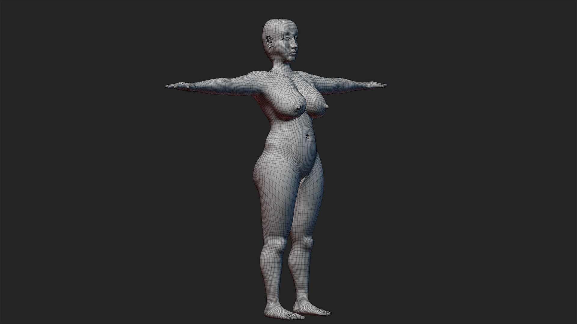Catherine Lady 3D nude model 3D model_40