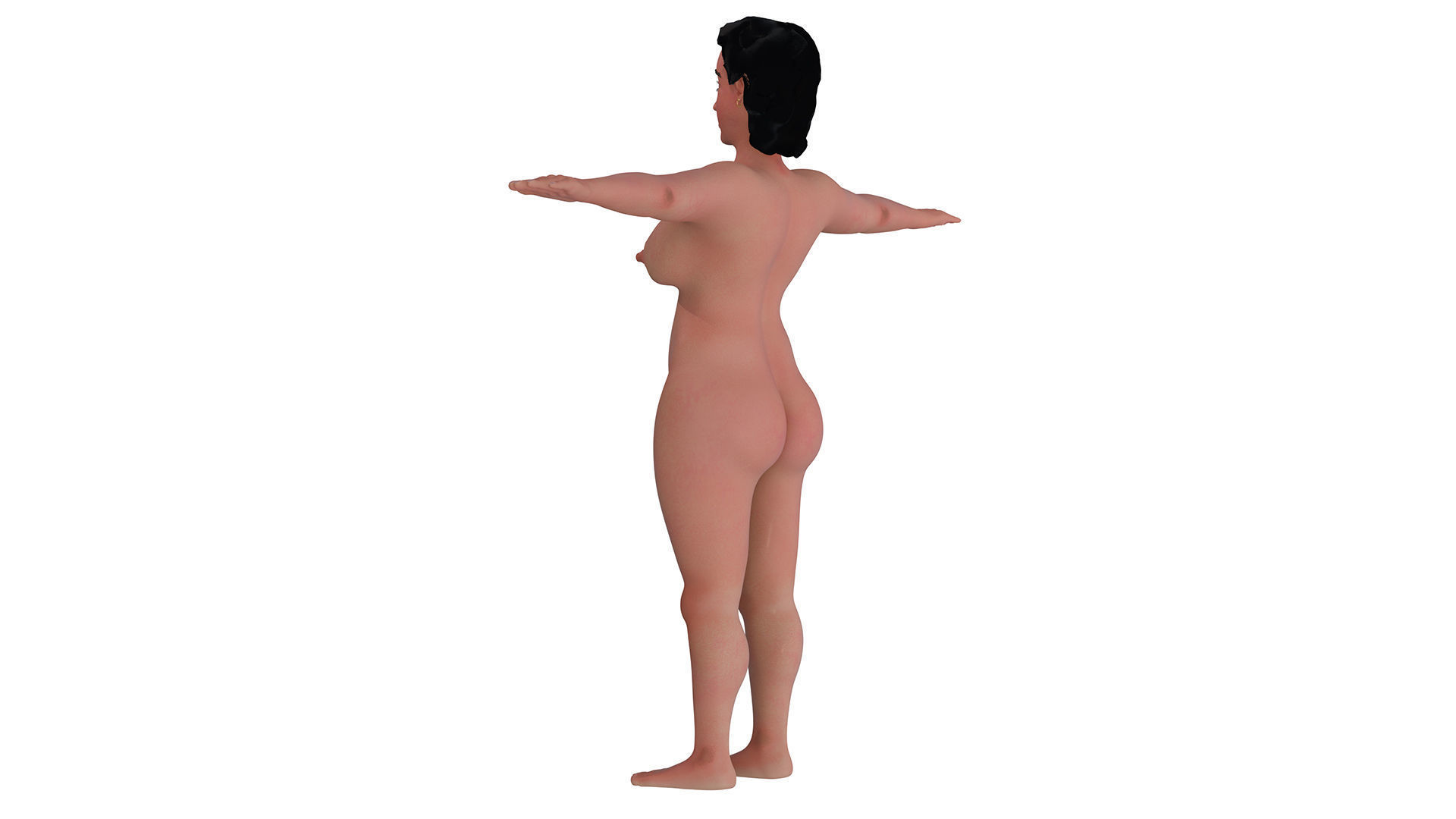 Catherine Lady 3D nude model 3D model_9