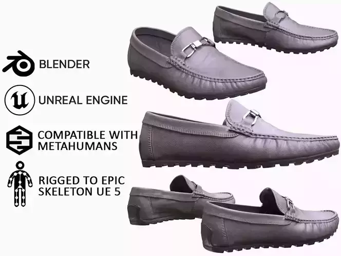 Shoes 80 - All MH Bodies and UE5 Skeletons - Rigged