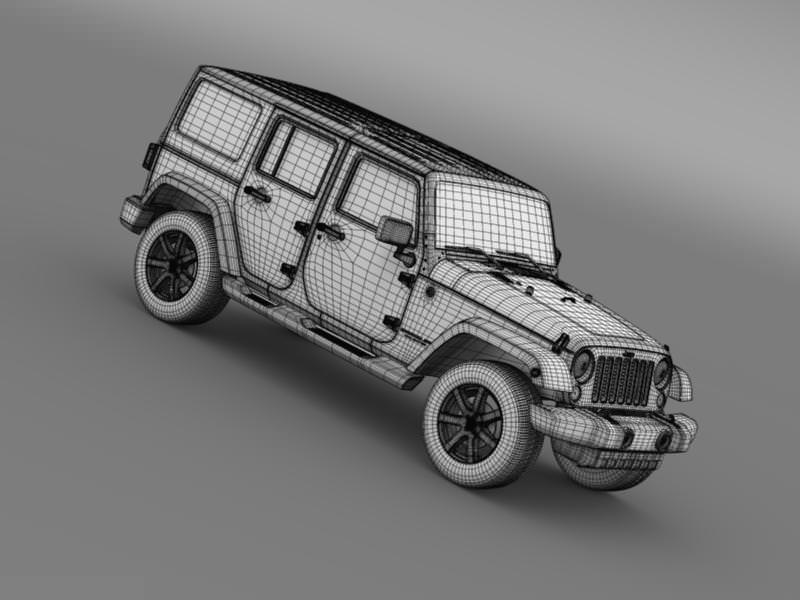 Jeep Wrangler Unlimited Altitude 2014 3D model_18