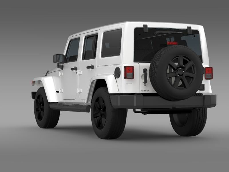 Jeep Wrangler Unlimited Altitude 2014 3D model_5