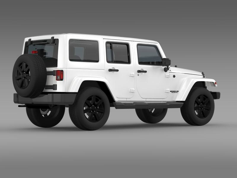Jeep Wrangler Unlimited Altitude 2014 3D model_9
