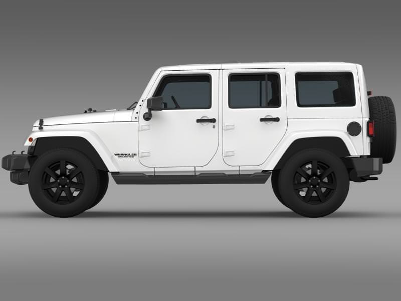 Jeep Wrangler Unlimited Altitude 2014 3D model_4