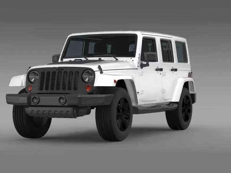Jeep Wrangler Unlimited Altitude 2014 3D model_0
