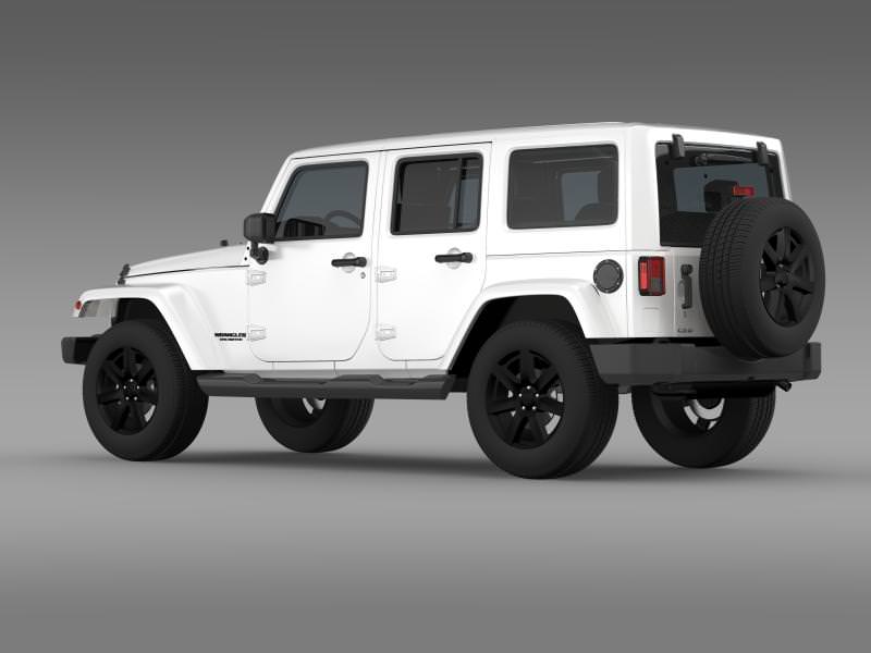 Jeep Wrangler Unlimited Altitude 2014 3D model_8