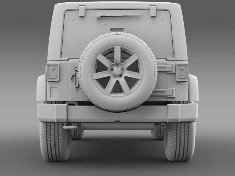 Jeep Wrangler Unlimited Altitude 2014 3D model_12