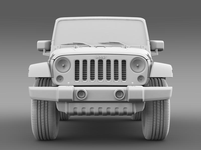 Jeep Wrangler Unlimited Altitude 2014 3D model_14