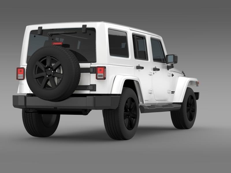 Jeep Wrangler Unlimited Altitude 2014 3D model_7