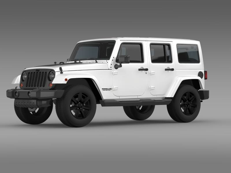 Jeep Wrangler Unlimited Altitude 2014 3D model_3