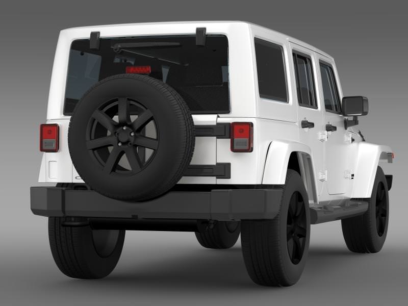 Jeep Wrangler Unlimited Altitude 2014 3D model_6
