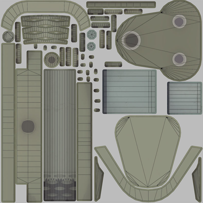Electrical Plug Type M BS546 Low-poly 3D model_14