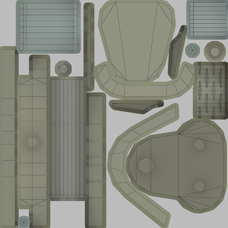 Electrical Plug Type M BS546 Low-poly 3D model_15