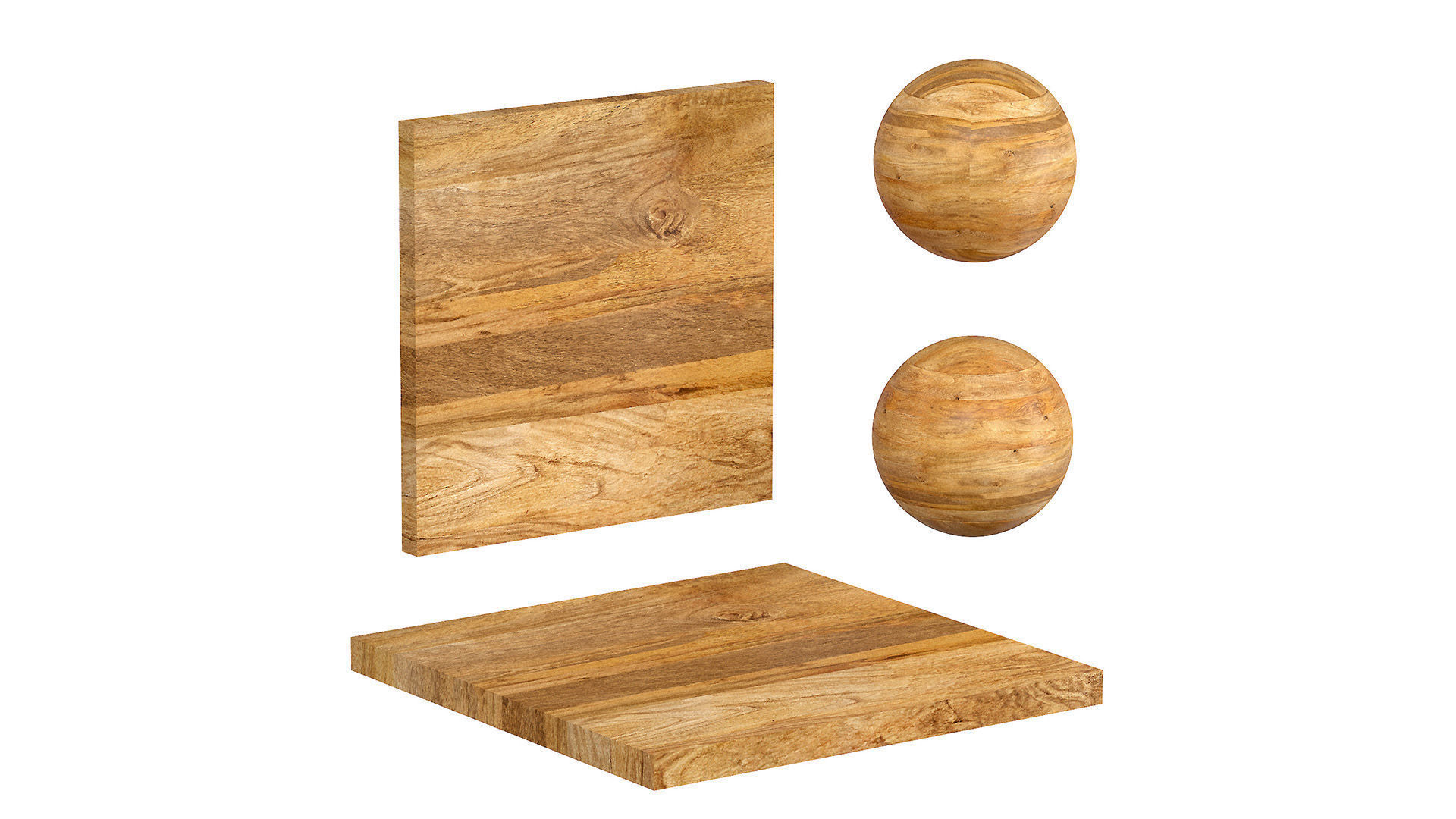 Mango wood material 3D model_4