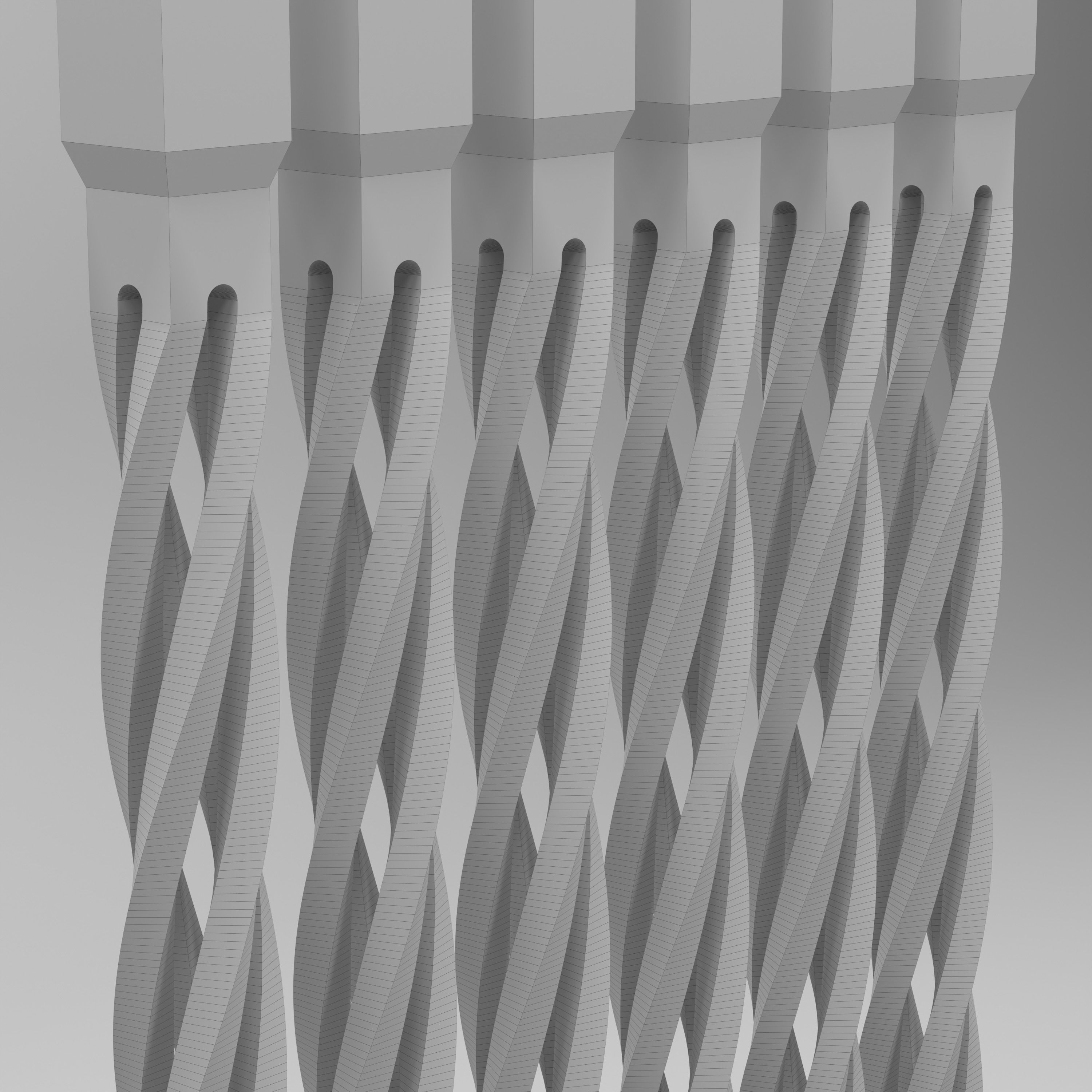 Twisted Baluster 3D model_7