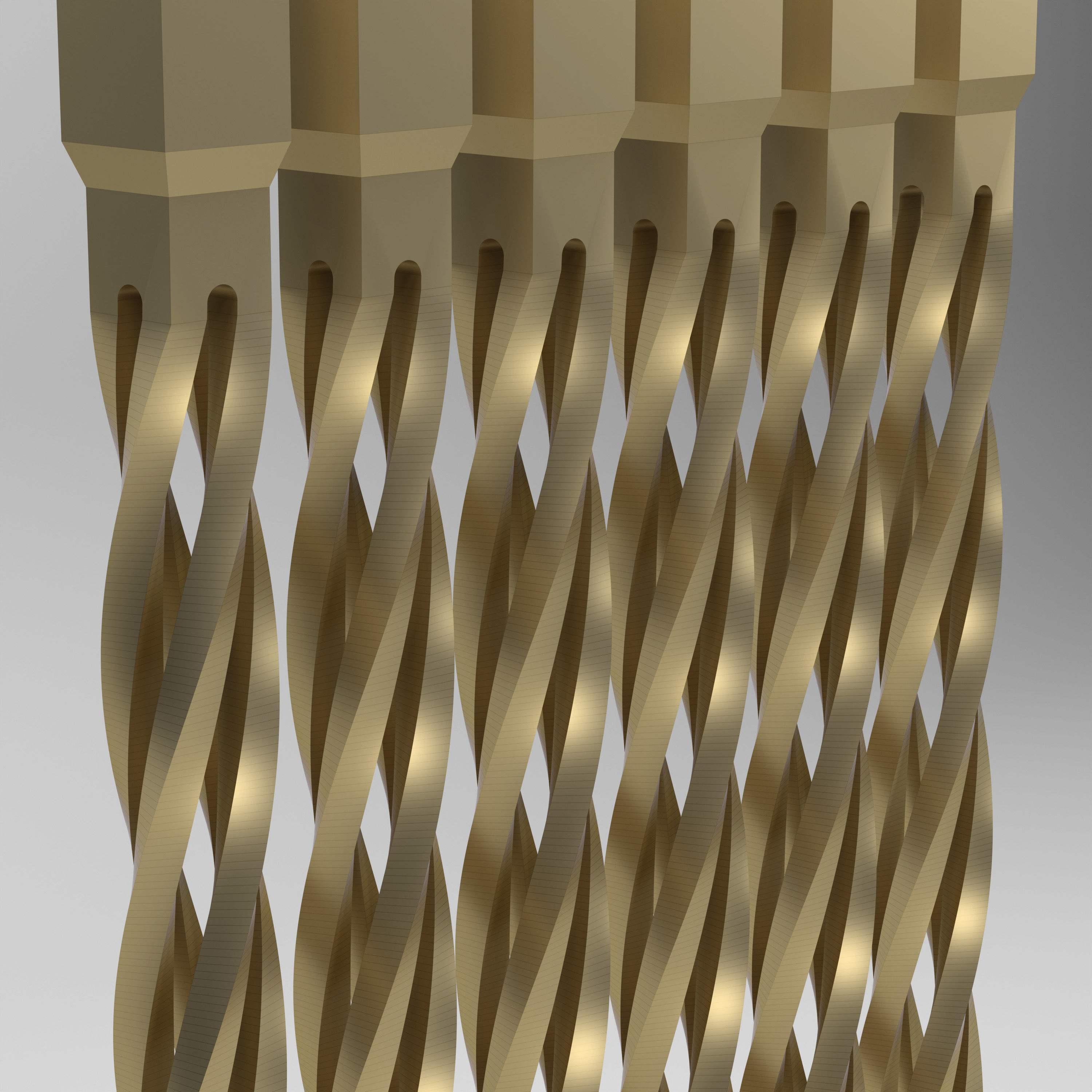 Twisted Baluster 3D model_10