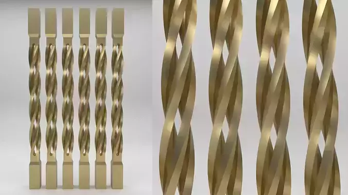 Twisted Baluster 3D model