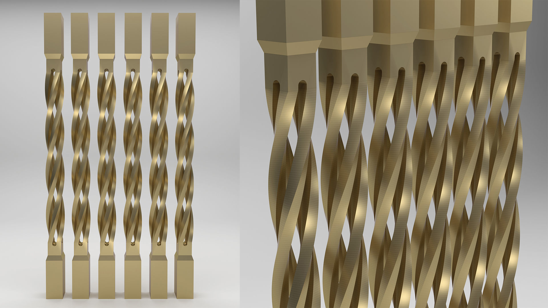 Twisted Baluster 3D model_1