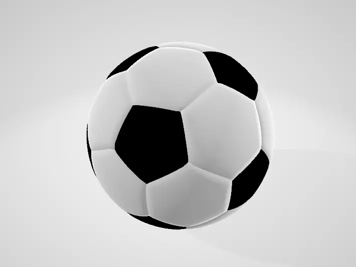 Classic Football Free 3D model_0