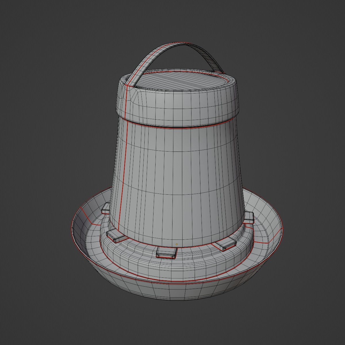 Feeder for Chickens 01 3D model_13