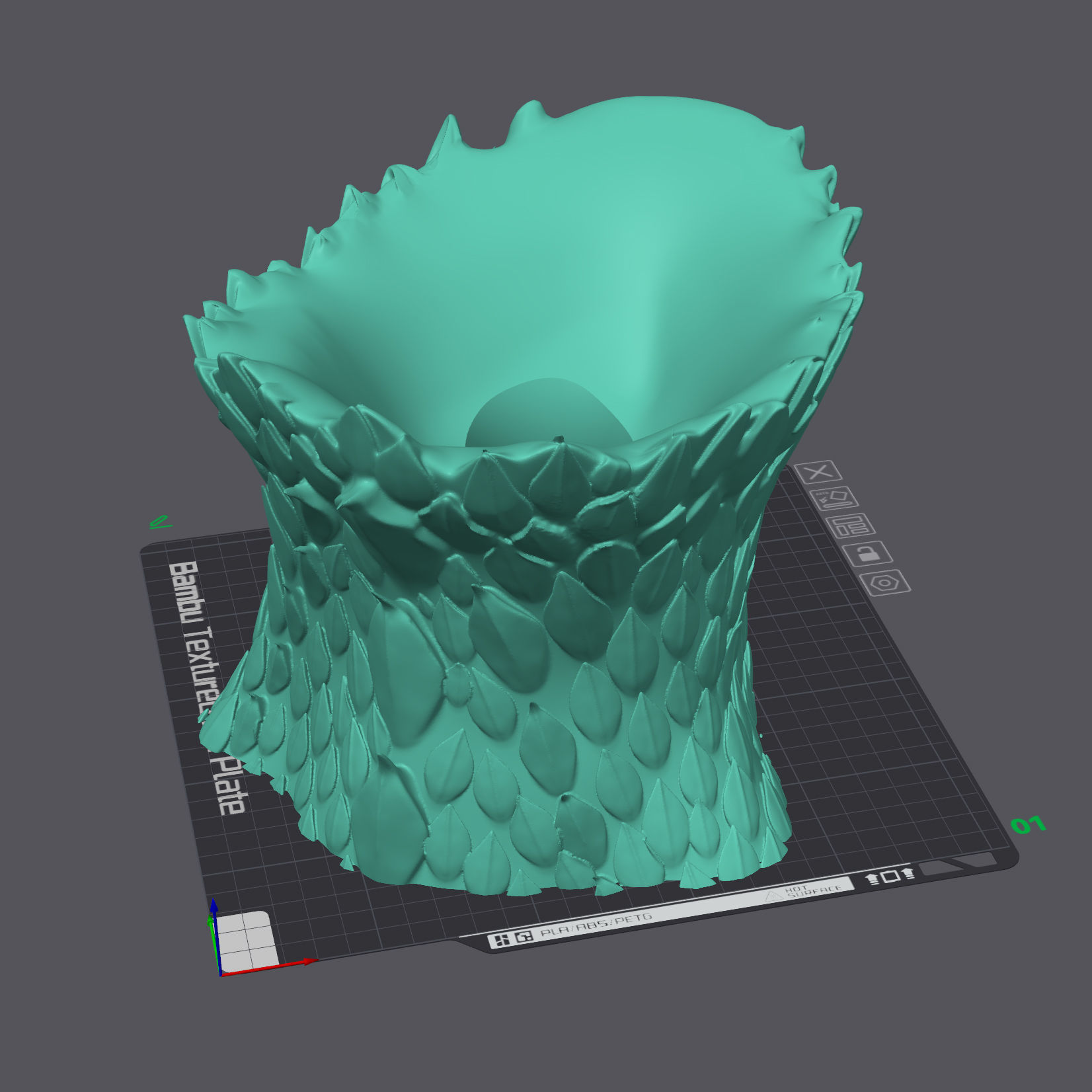 Harlequin Snake - Fantasy - with 3 Heads 3D print model_8