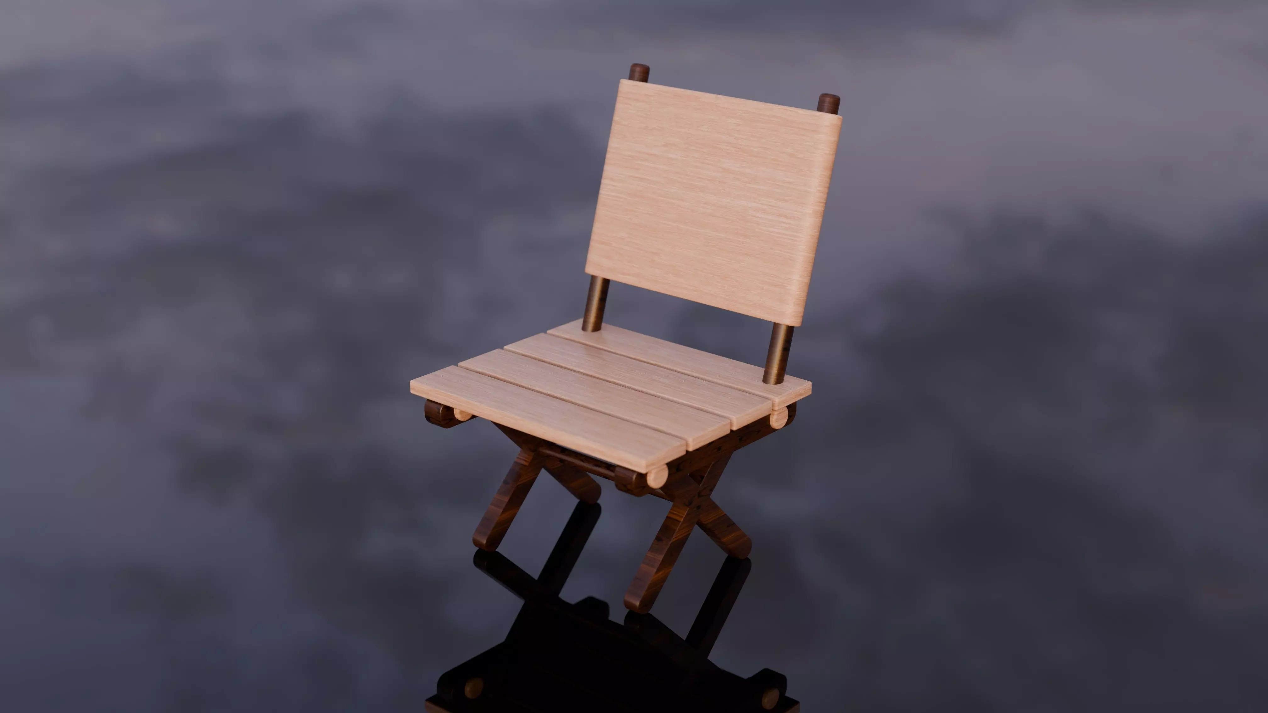Modern Minimalist 3D Chair Model Free low-poly 3D model