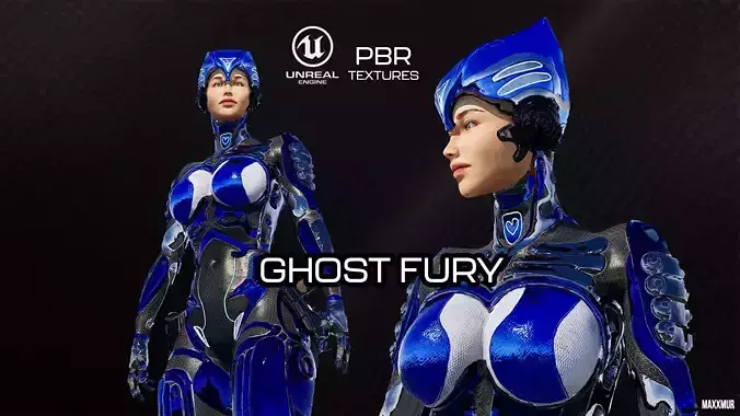 GHOST FURY 2024 LOW-POLY Game Ready 3D model Low-poly 3D model