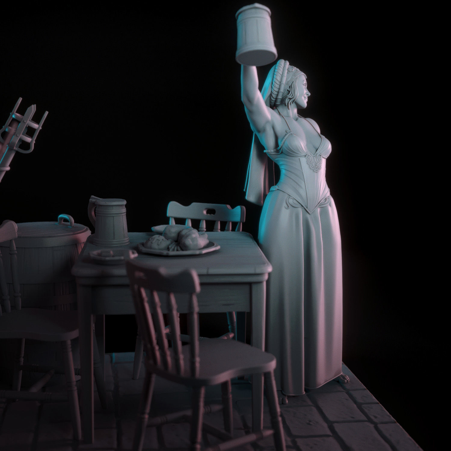 Pauline - Trouble Sisters 2 3D print model_8