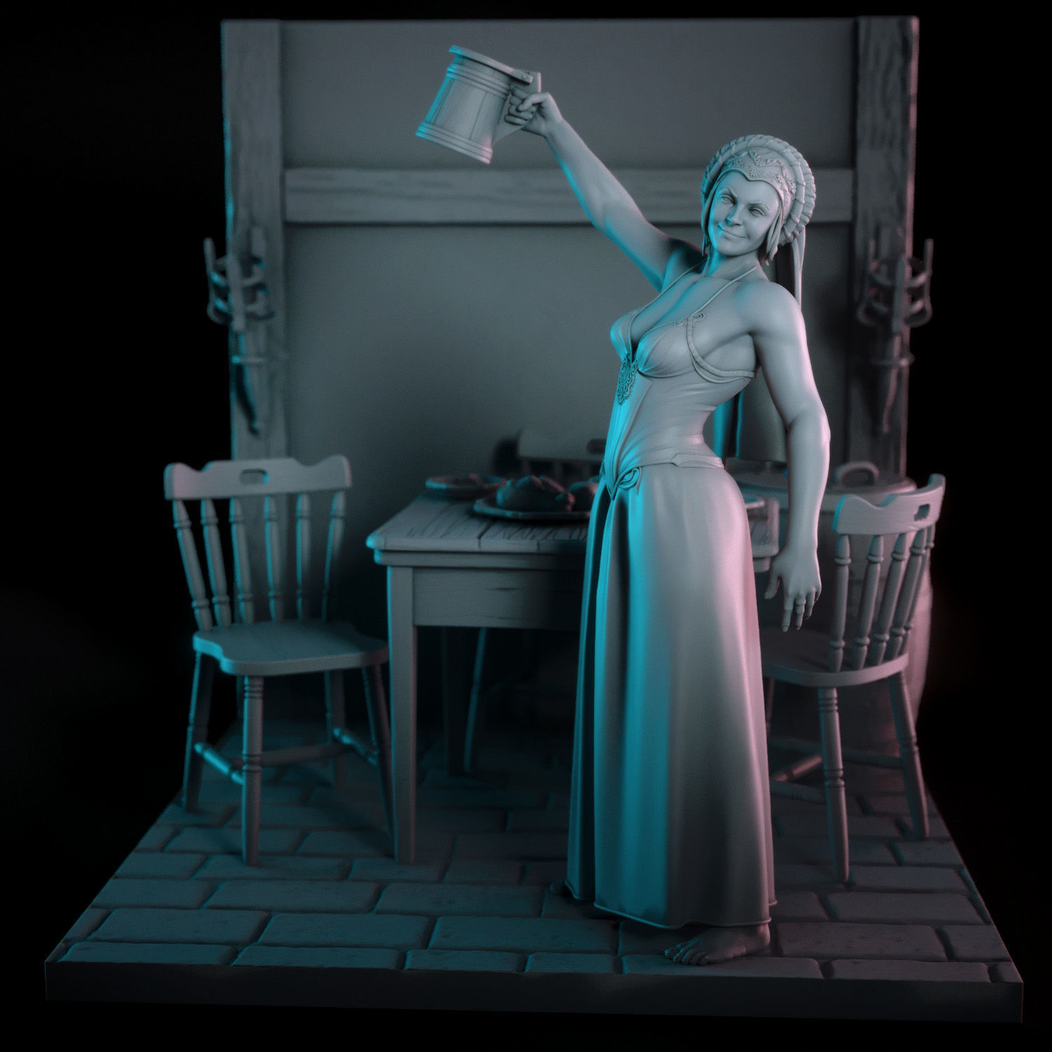Pauline - Trouble Sisters 2 3D print model_7
