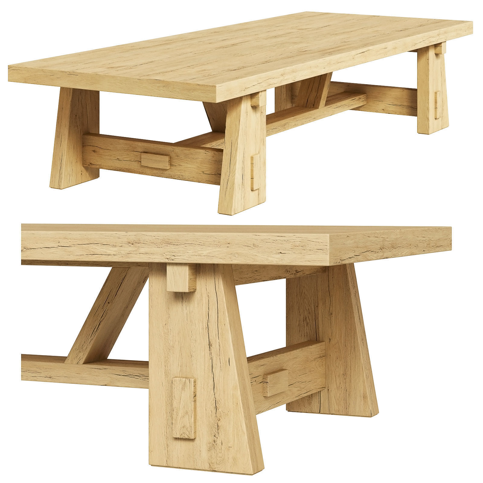 BR Home Ashland Coffee Table 3D model_1