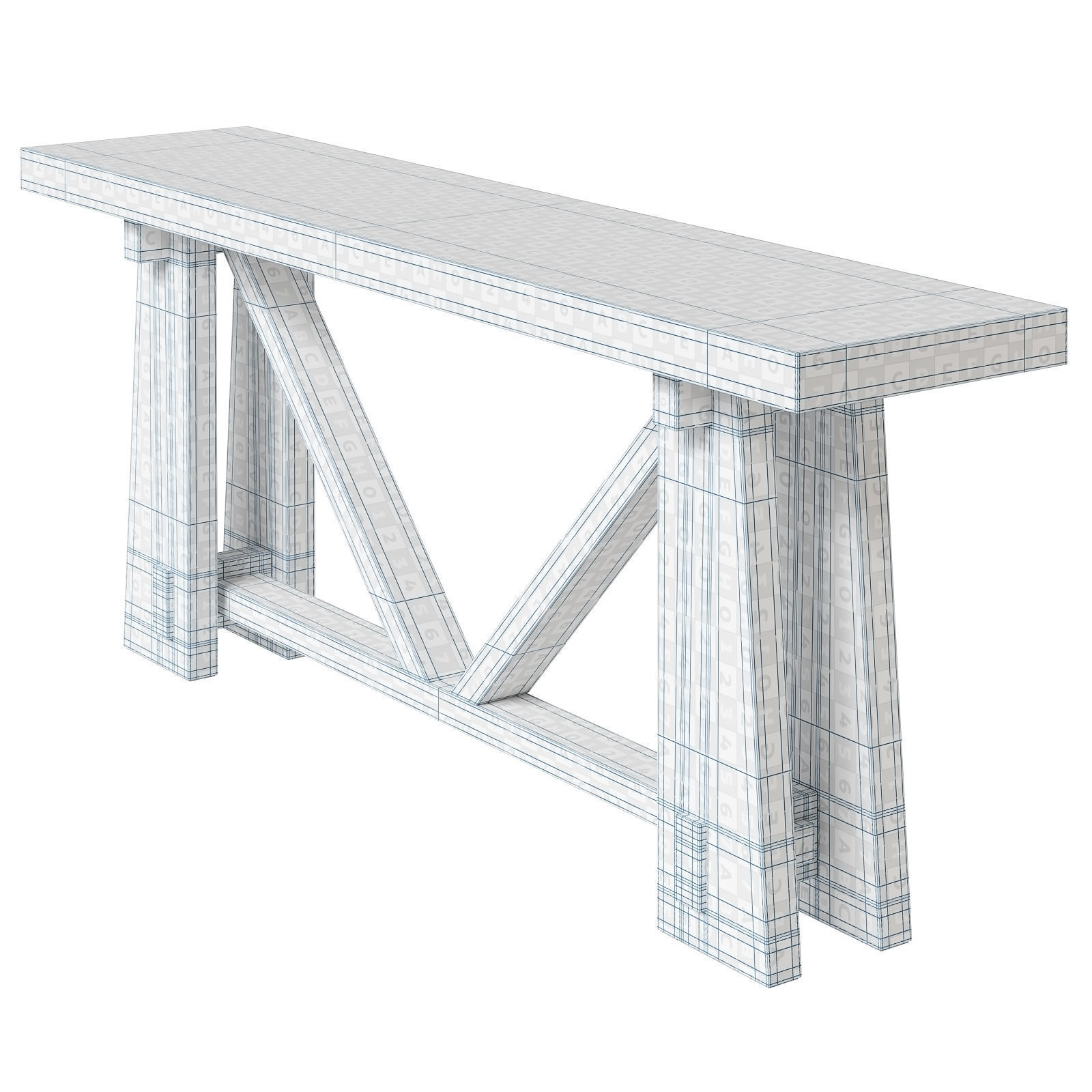 BR Home Console Ashland 3D model_4