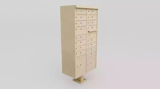 Apartment Mailbox with 4K Textures