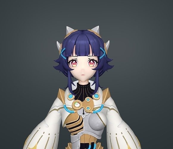 aki cyber 3D model