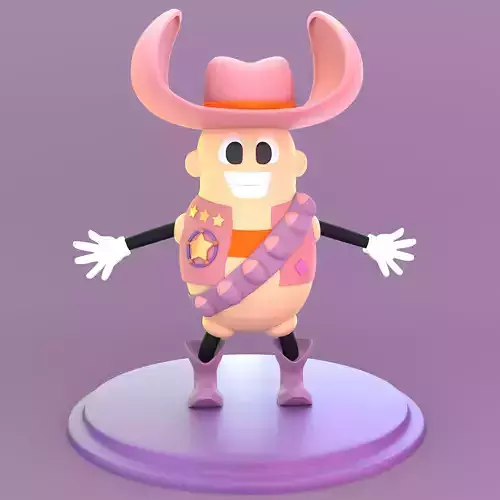3D cartoon character