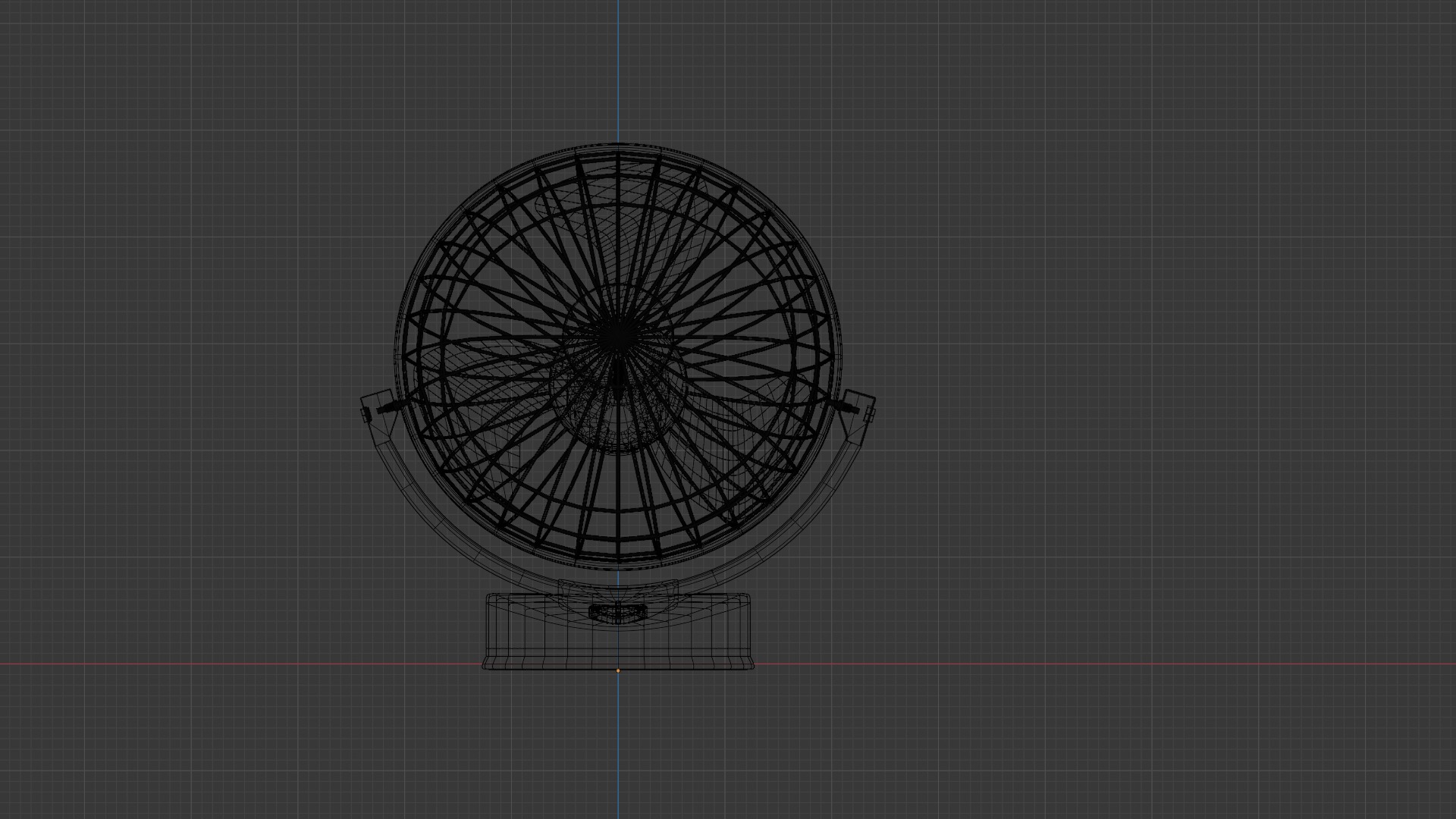 Table fan 3D model_7
