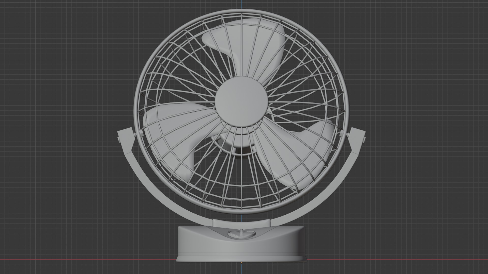 Table fan 3D model_8