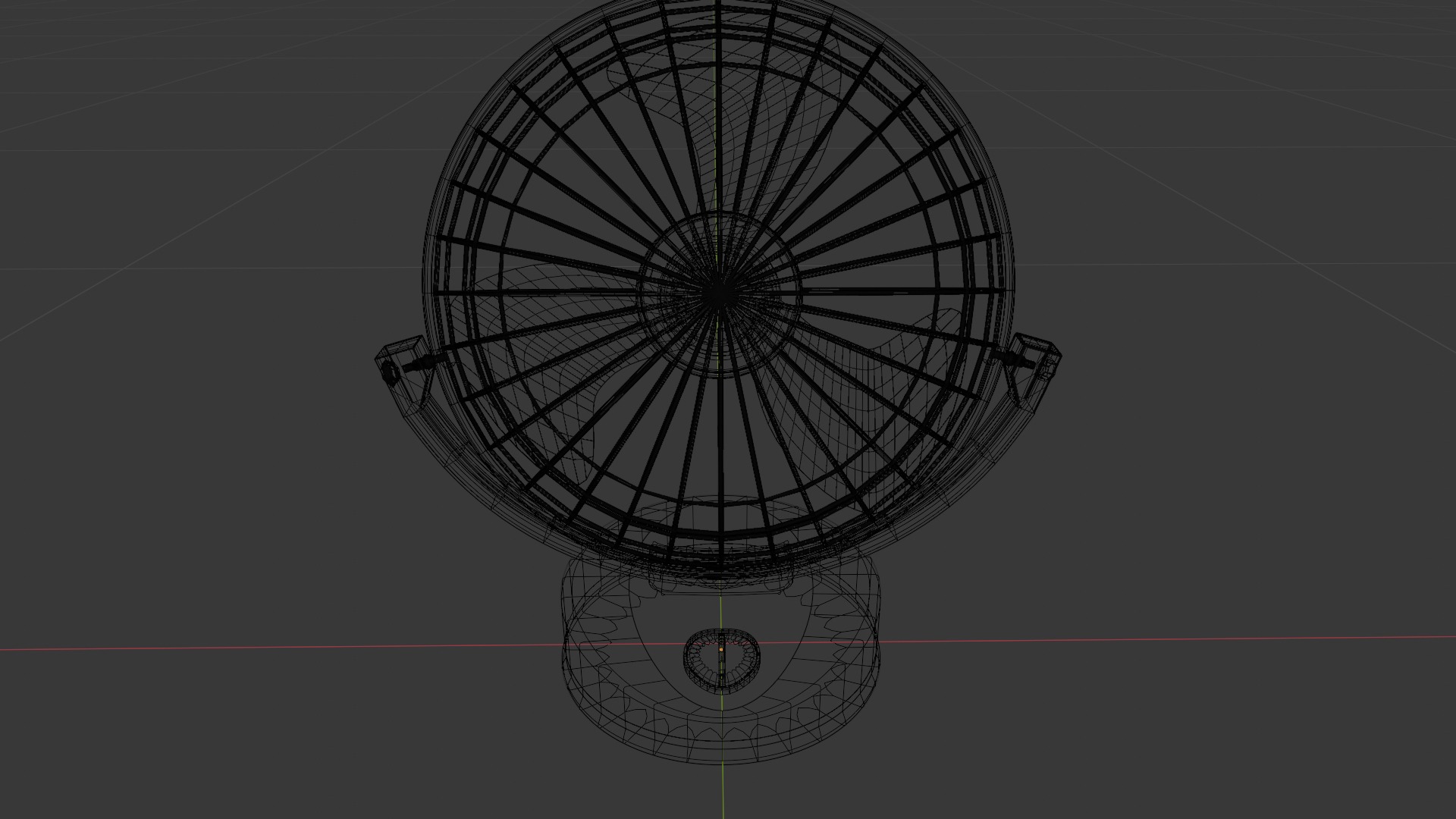 Table fan 3D model_11
