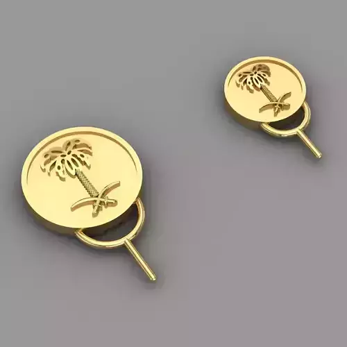 Saudi Logo Pendent 3D Print Model 3D print model
