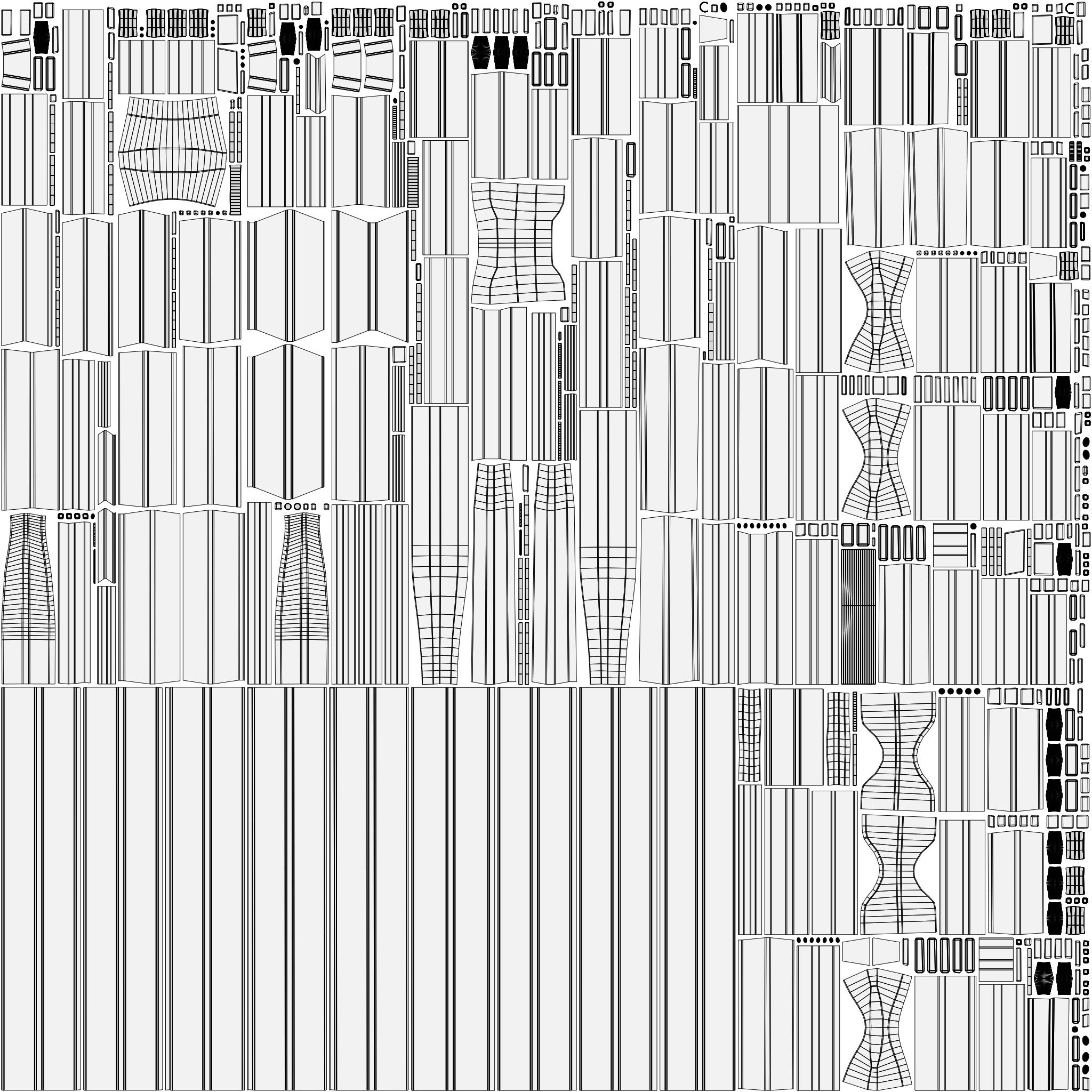 Wooden Stylized Carts Low-poly 3D model_6