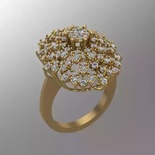 Diamond Ring For Women 3D print model