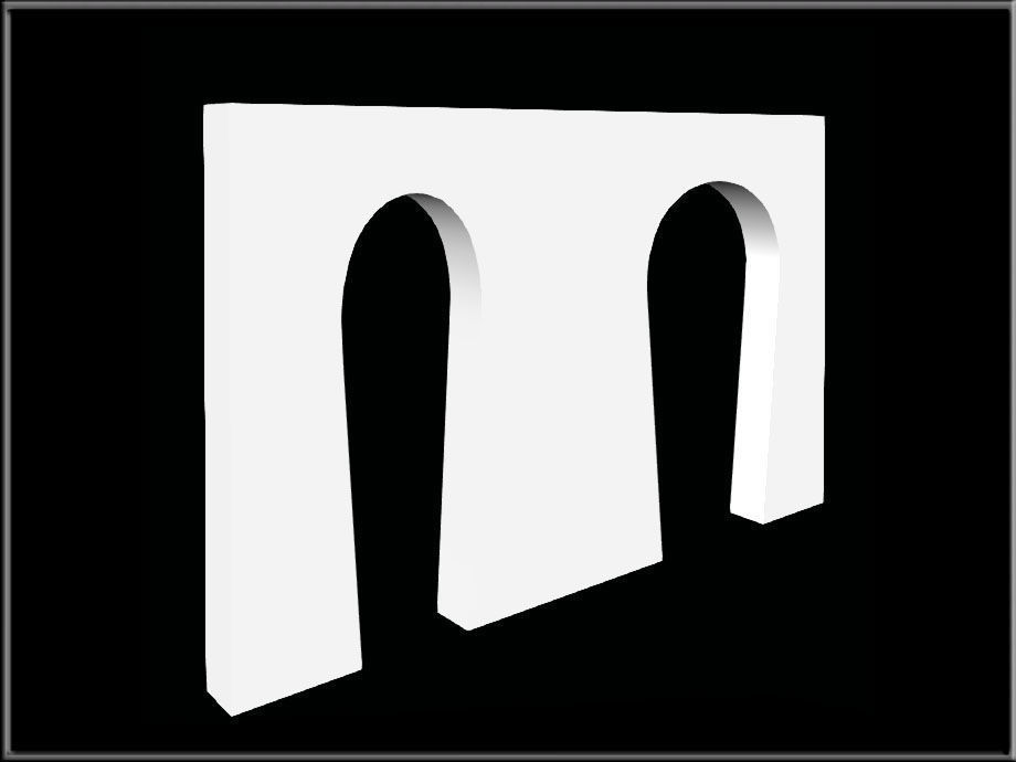 Horseshe Arch 07 Low-poly 3D model_4